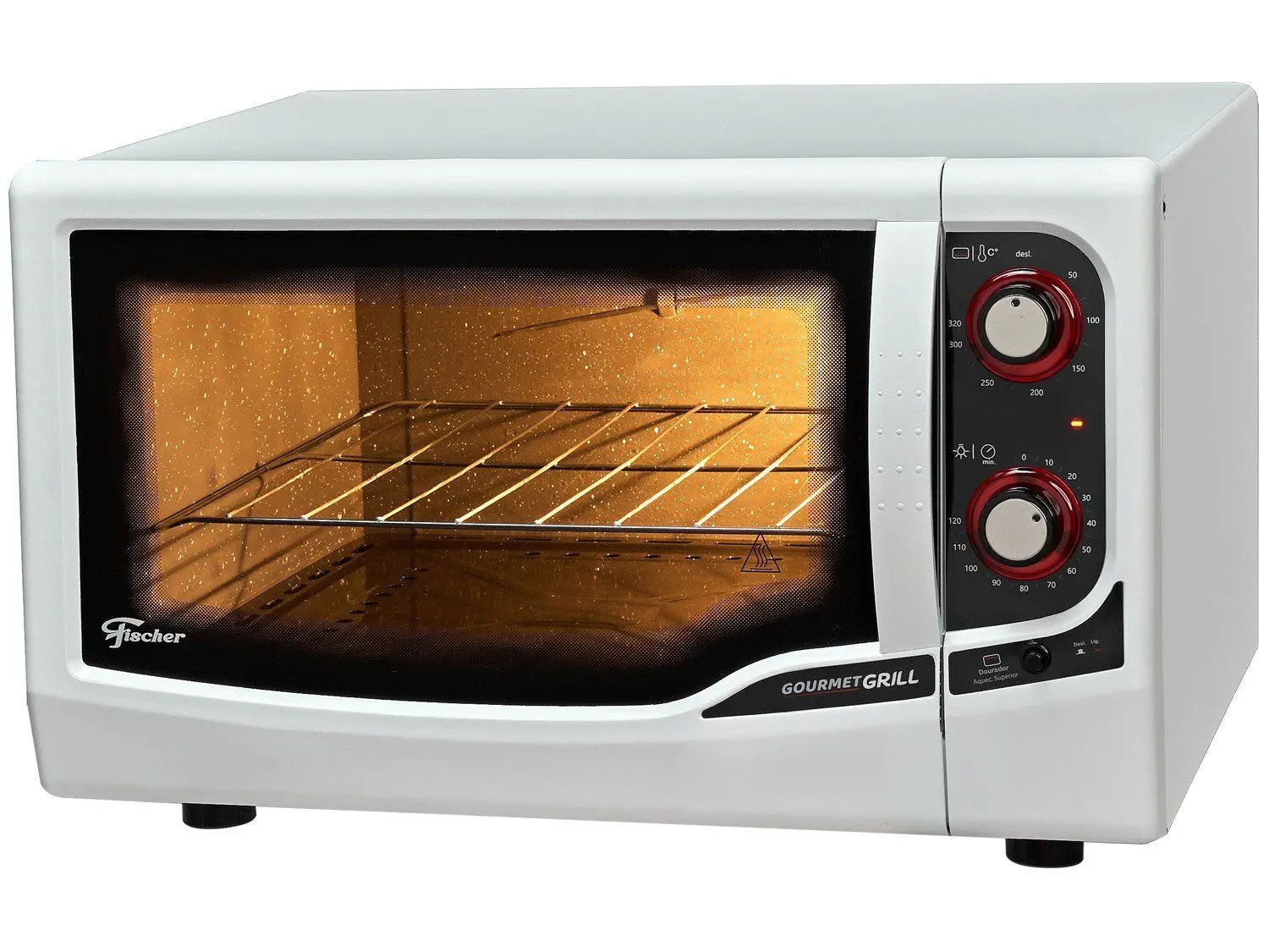 Forno Elétrico de Bancada Fischer com Dourador com Timer 44L