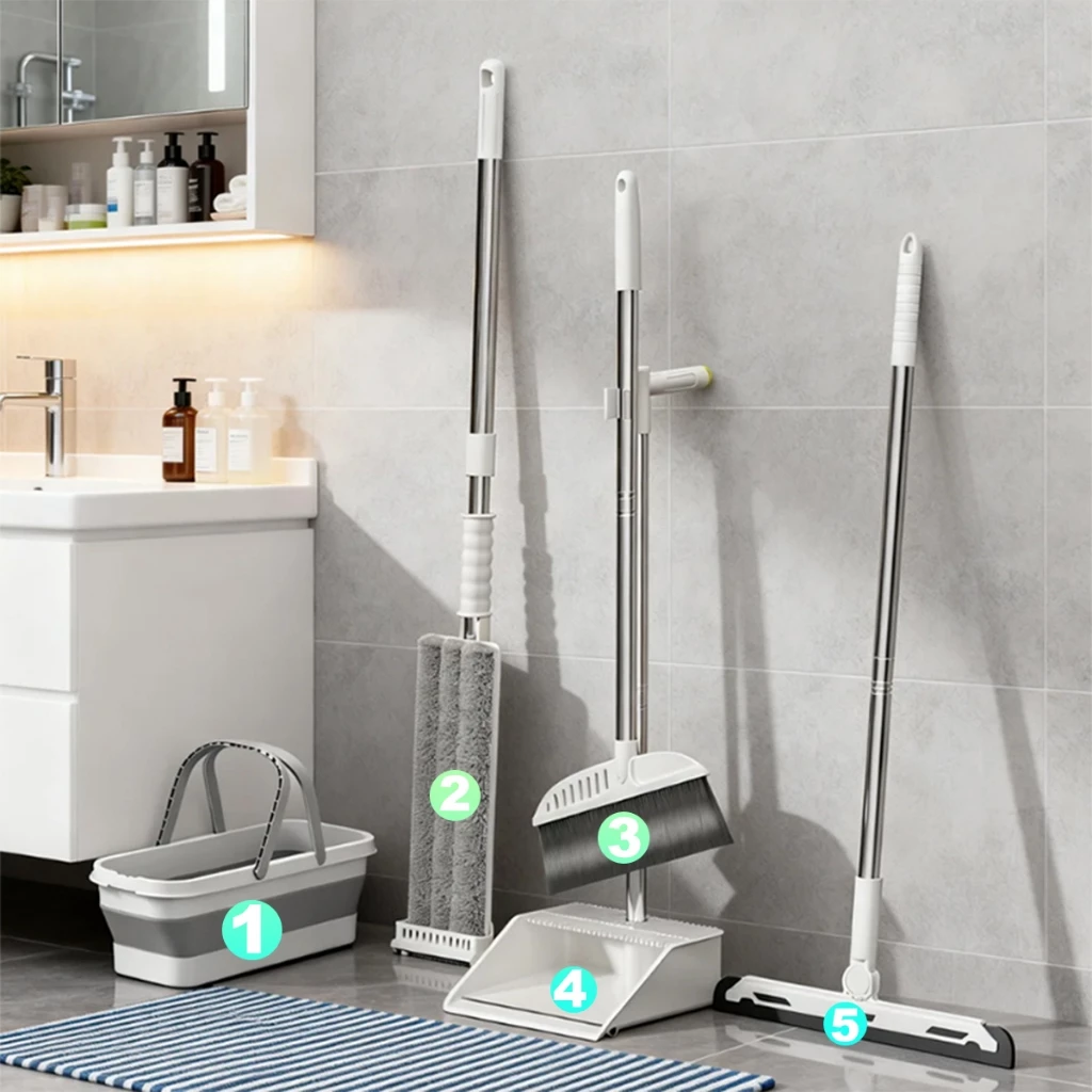 Kit Completo de 5 Peças para Limpeza