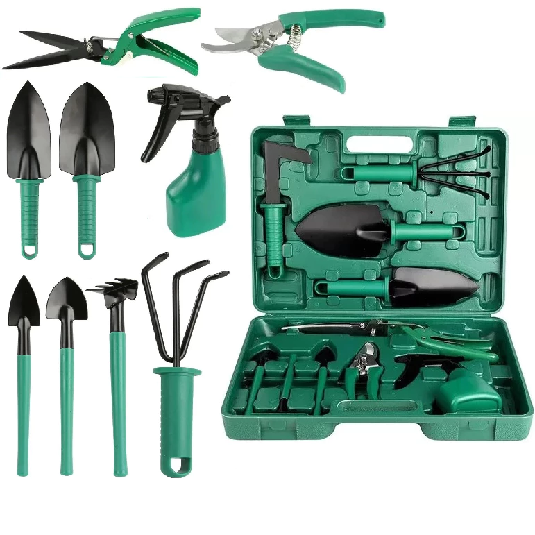 Kit Para Jardinagem Jardim Jogo Ferramentas - 10 Peças
