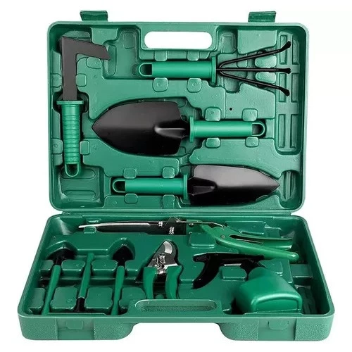 Kit Para Jardinagem Jardim Jogo Ferramentas - 10 Peças