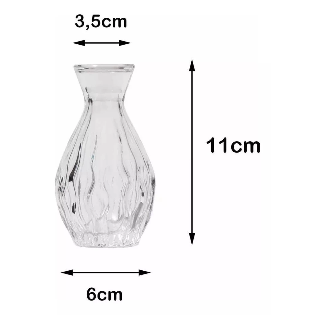 10 Mini vaso de Vidro Vasinho decorativo para plantas e aromatizadores