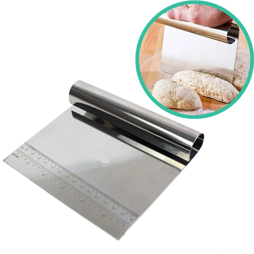 Raspador em Inox Espátula Cortador De Massas e Chocolates