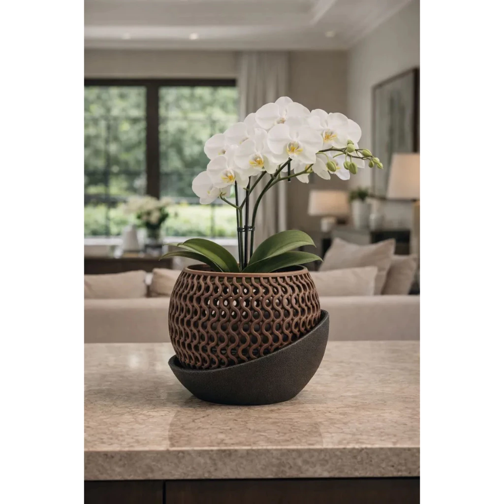 Vaso para Orquídea com Furo de Drenagem