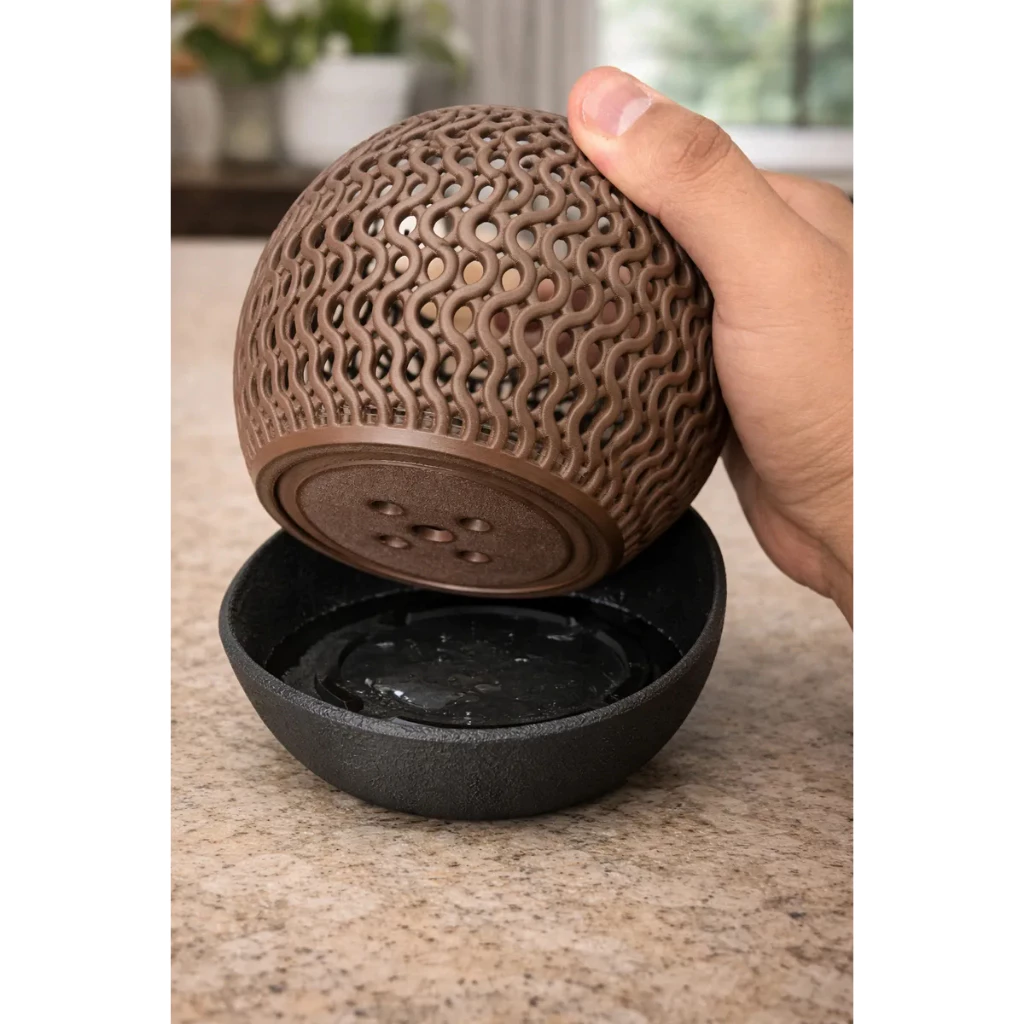 Vaso para Orquídea com Furo de Drenagem