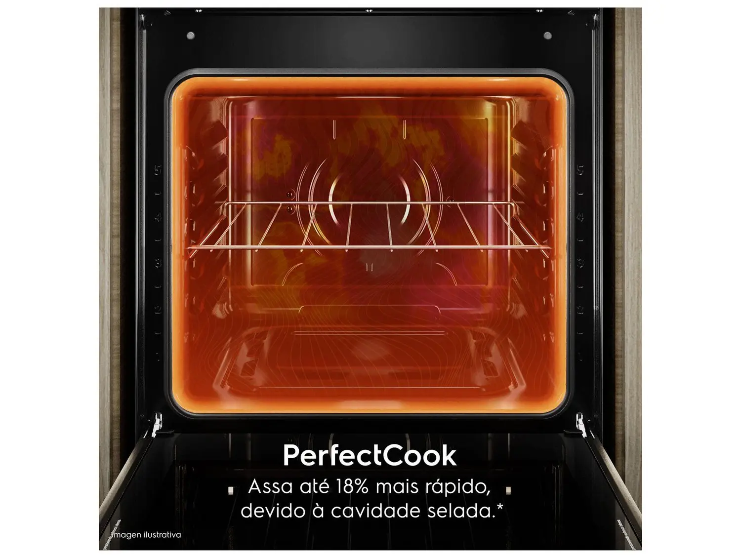 Fogao Electrolux 5 Bocas Efficient com PerfectCook Preto FE5GB 03 Casa das Tres Marias