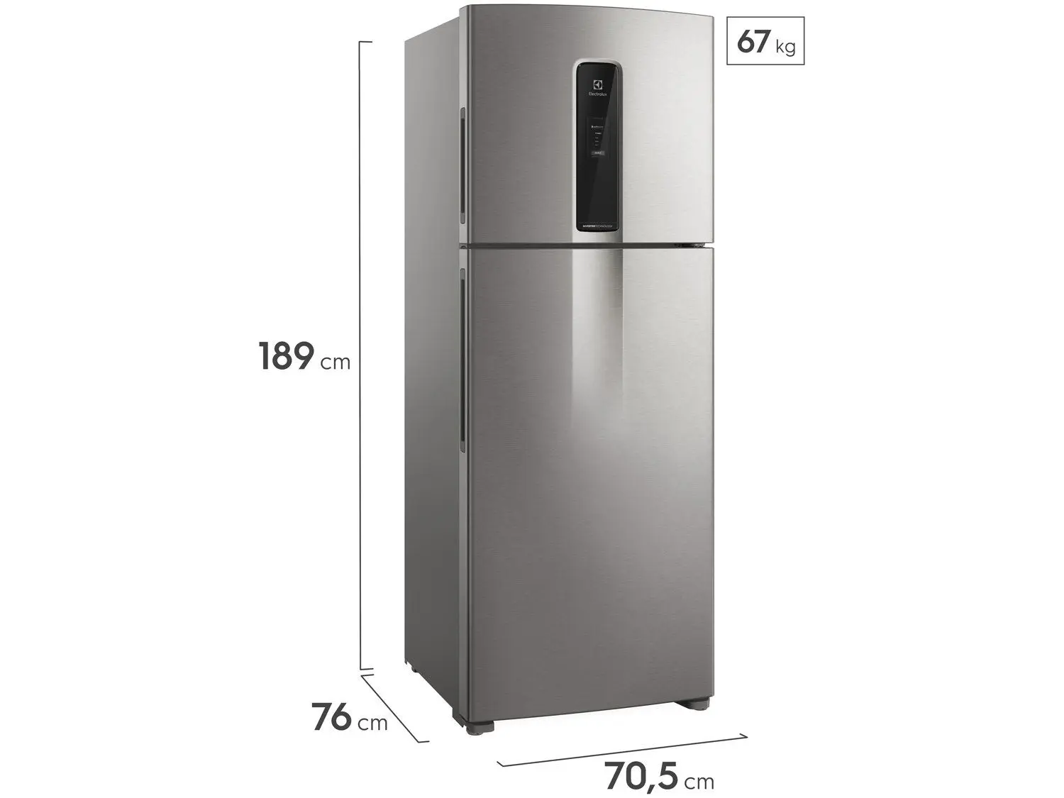 Geladeira Refrigerador Electrolux Frost Free Inverter 480L Efficient 03 Casa das Tres Marias