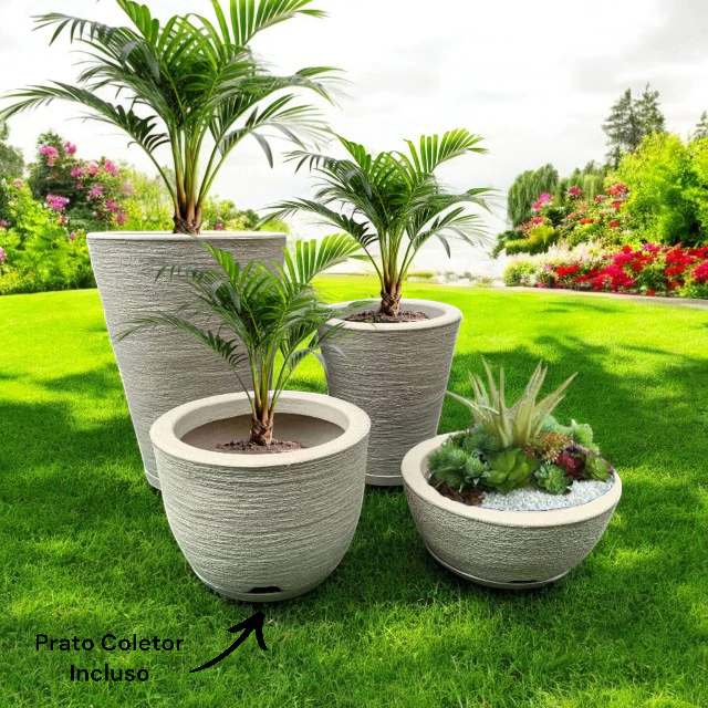 Kit 04 Vasos para Planta Flor Casa Jardim