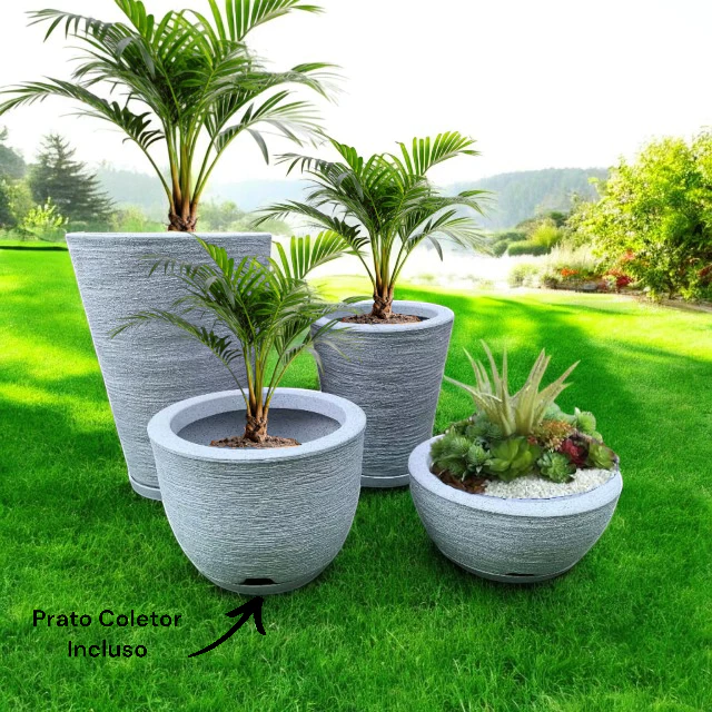 Kit 04 Vasos para Planta Flor Casa Jardim