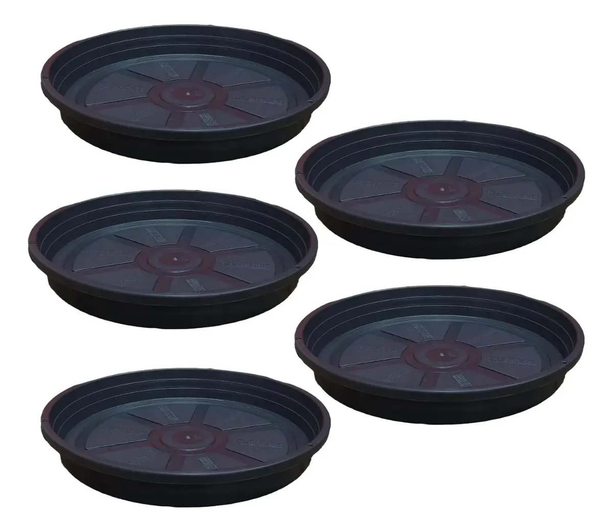 Kit 5 Peças Prato 20 Cm para Vaso