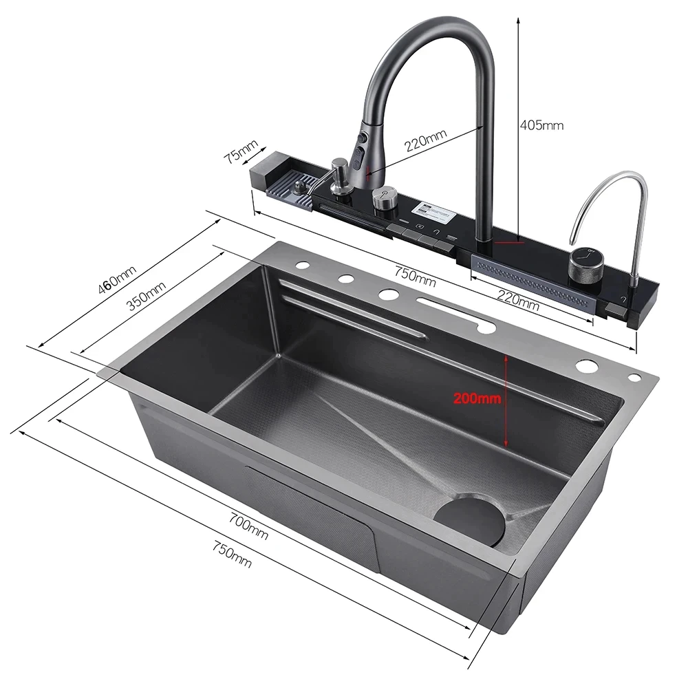 Kit Cuba Gourmet Para Pia de Cozinha Com torneira Flexivel 03 Casa das Tres Marias