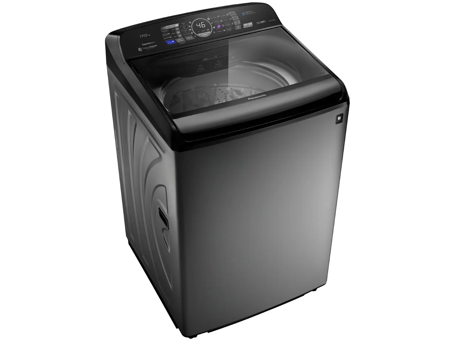 Lavadora de Roupas Panasonic NA F170P6TA 17Kg 02 Casa das Tres Marias