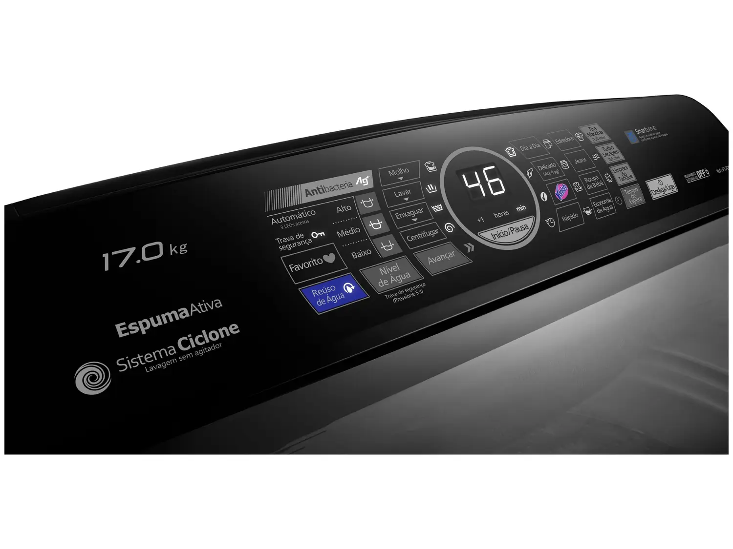 Lavadora de Roupas Panasonic NA F170P6TA 17Kg 03 Casa das Tres Marias