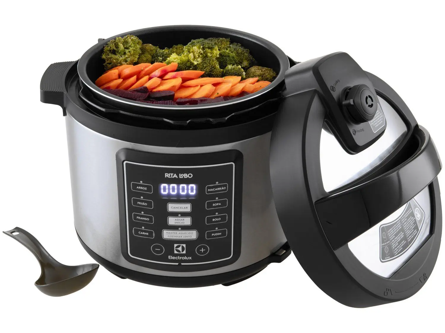 Panela de Pressão Elétrica Electrolux 5L Inox 1000W
