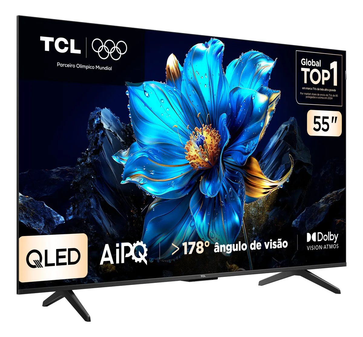 Smart TV TCL 55 Polegadas QLED 4K P7K 02 Casa das Tres Marias