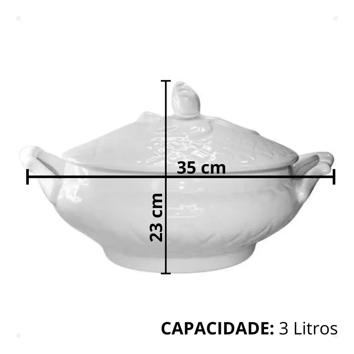 Receita de Sopa de Legumes Caseira — Leve, Cheirosa e que Rende Bem 8 Sopeira Grande Casaton 2.8l Cerâmica Porcelana Branca