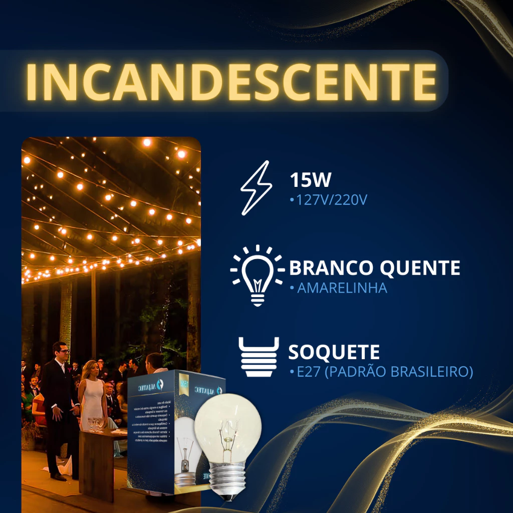 Decoração para datas especiais sem exagero: como deixar a casa bonita no Natal, na Páscoa e nos aniversários 7 Varal Luzes Aljatec Até 25 metros Preto Lamp Clara 15w