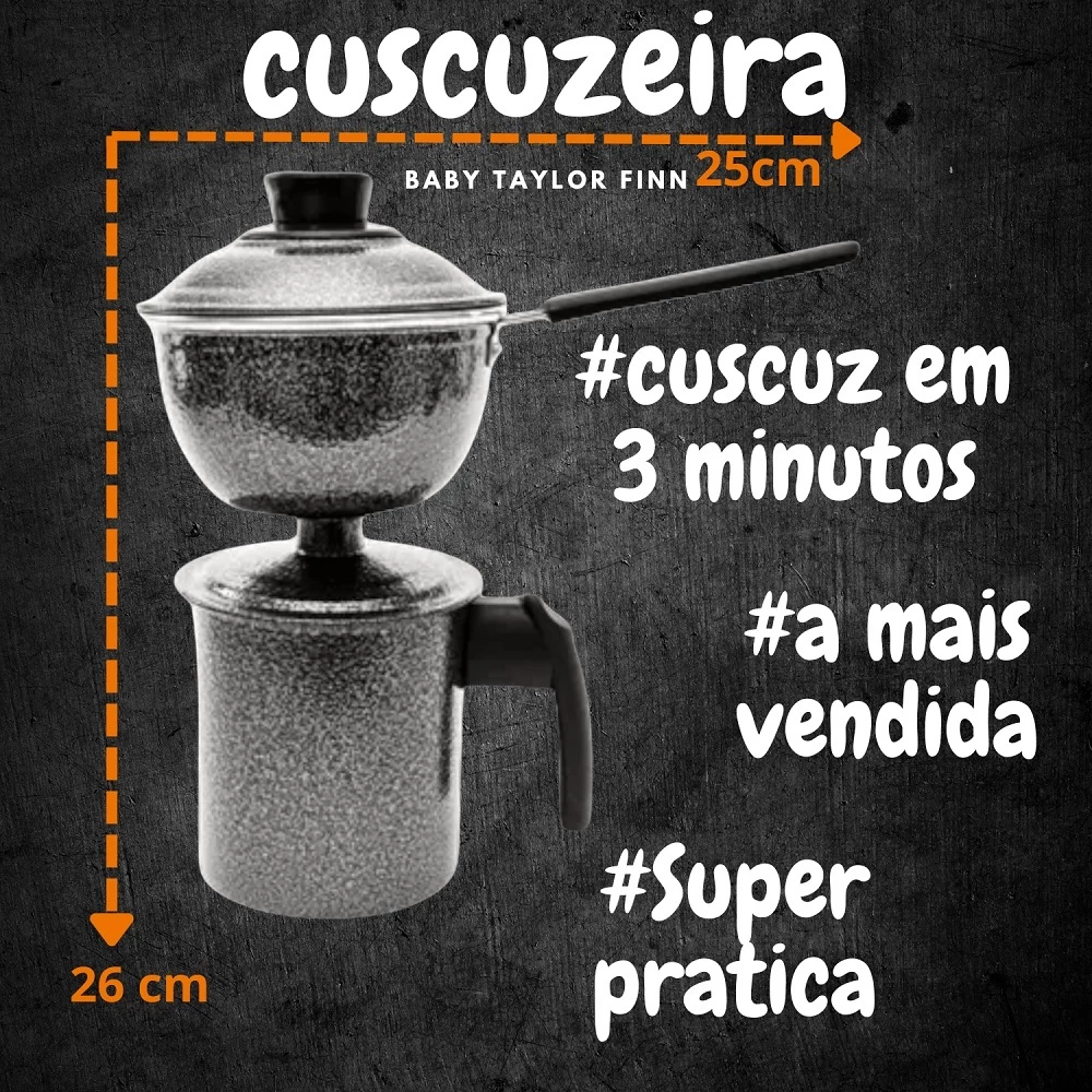 Cuscuzeira individual Aluminio 2 em 1 Porcao Unica Varias Cores 02 Casa das Tres Marias