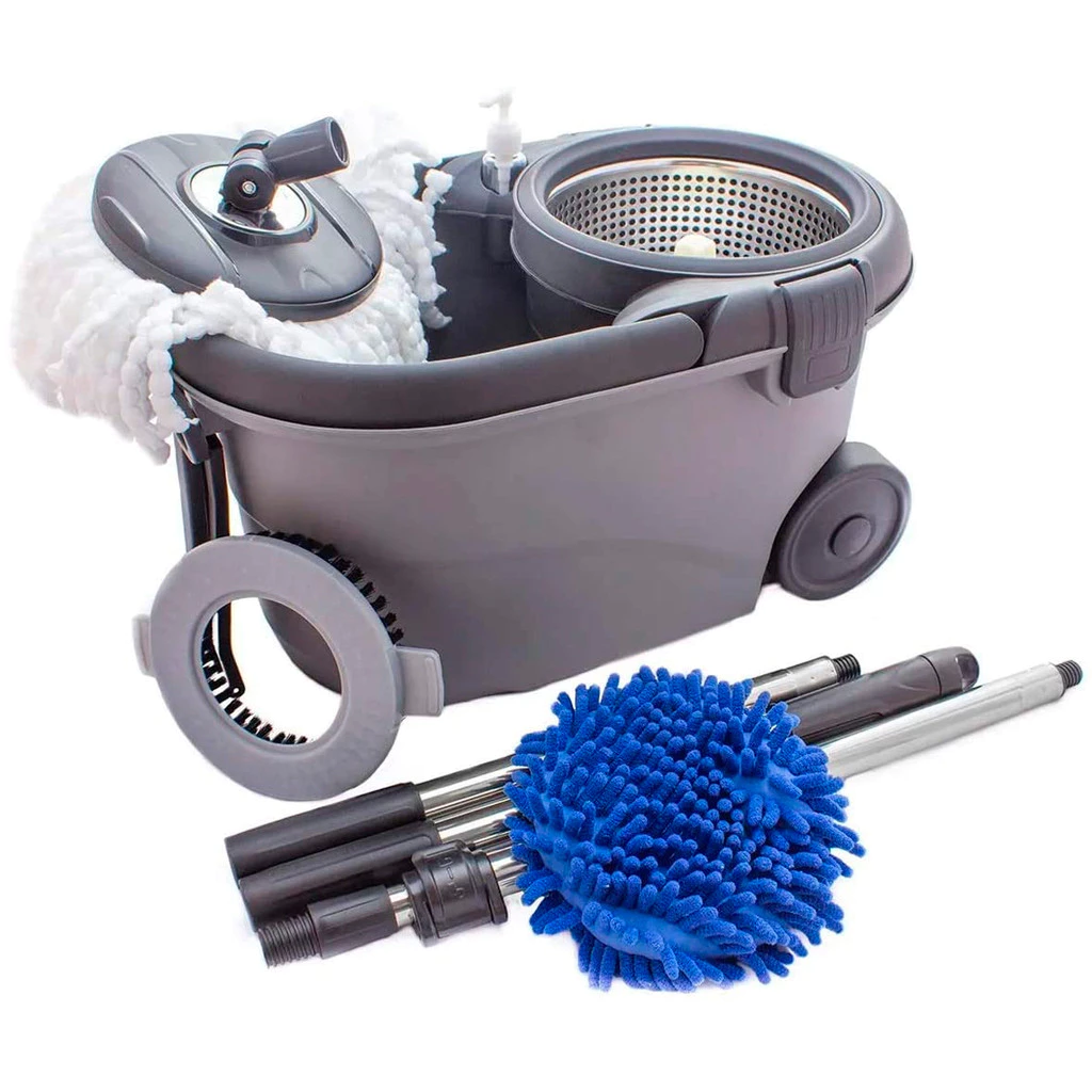 Esfregao Balde Perfect Mop Move 3refis Com Roda e Alca 03 Casa das Tres Marias