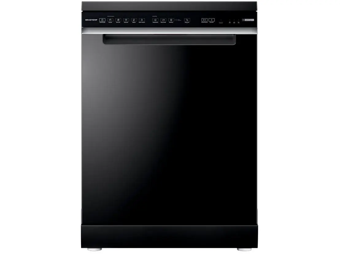 Lava loucas Brastemp de Embutir 15 Servicos BLF61AE Preta 01 Casa das Tres Marias