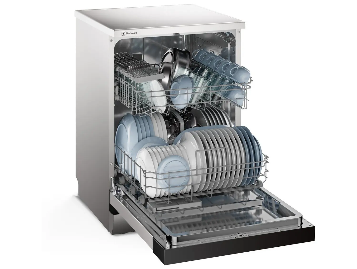 Lava loucas Electrolux 14 Servicos com Funcao Higienizar LS14E Prata 02 Casa das Tres Marias