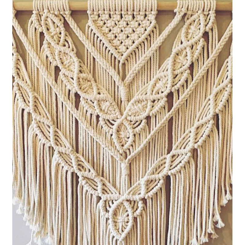 Painel decorativo artesanal boho chic macramê home decor vários tamanhos