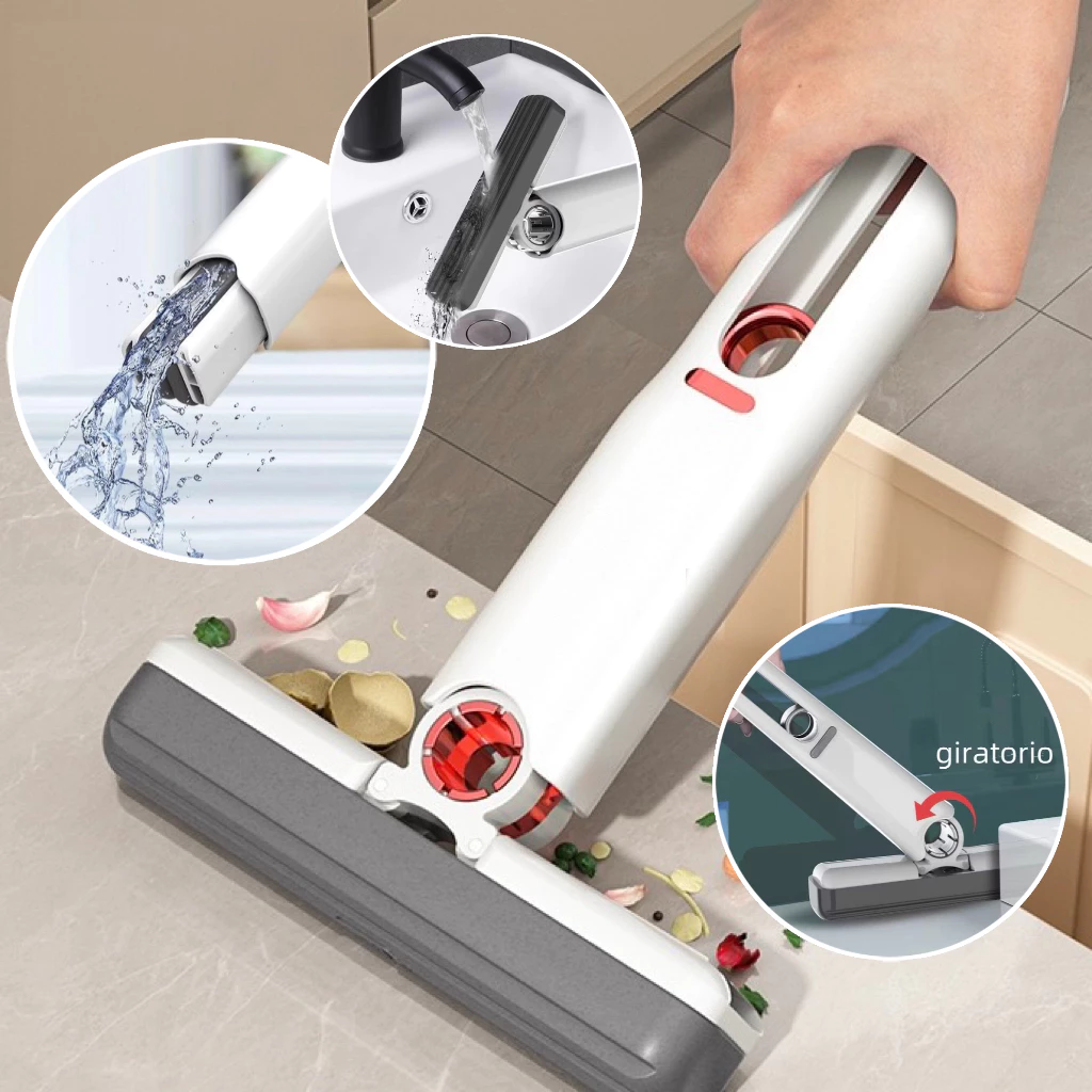 Rodo Mini Mop Magico Limpa e Seca Retratil e Penduravel 01 Casa das Tres Marias