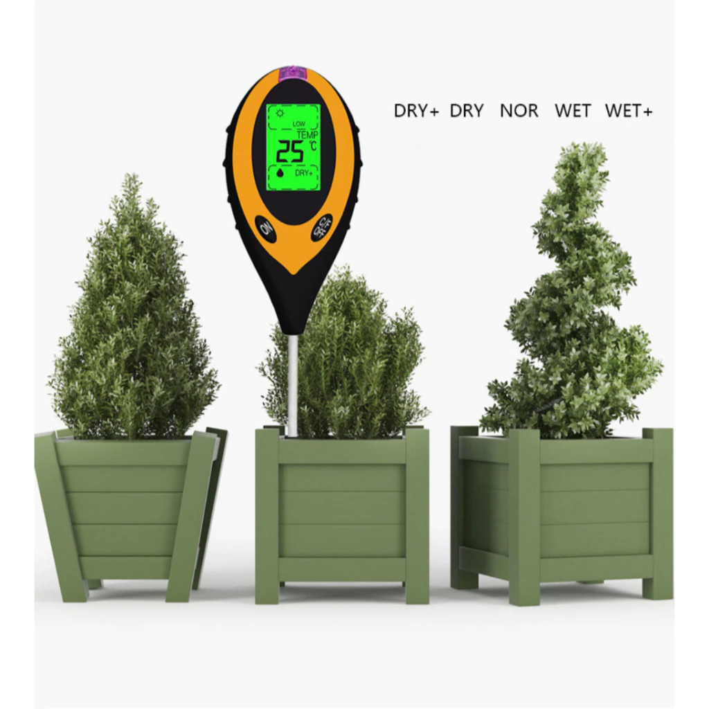 Medidor De Solo Plantas Digital 4 em 1