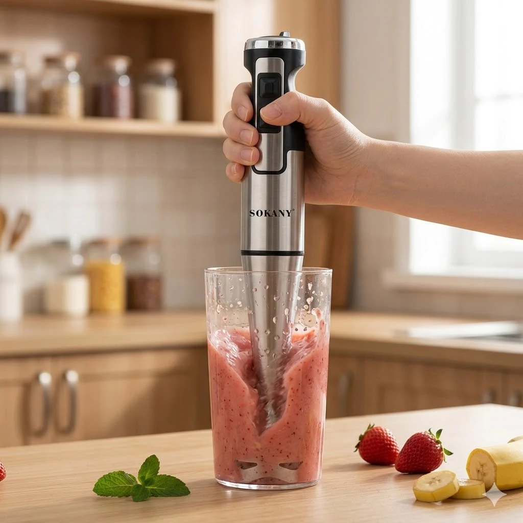 Mixer de Mao Inox 1000w Eletrico 2 Velocidades Profissional 01 Casa das Tres Marias