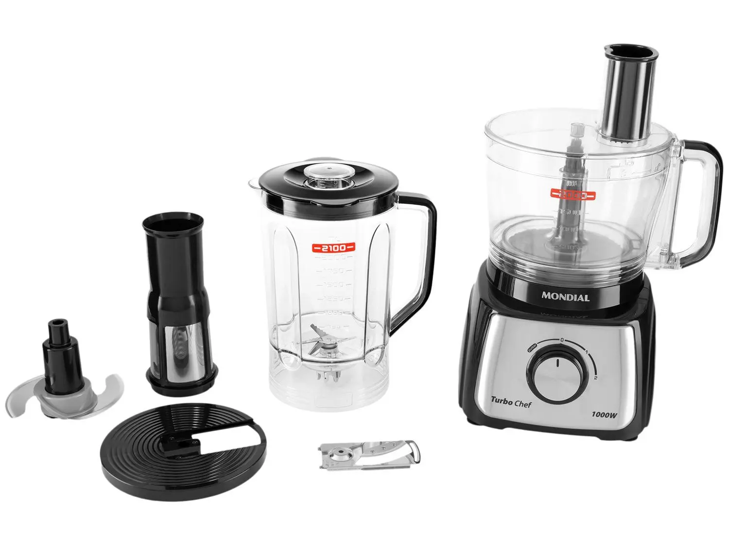 Receita de Galinhada Caseira: Arroz Soltinho e Frango Suculento 9 Multiprocessador de Alimentos Mondial Preto - Turbo Chef 5 Funções 1000W