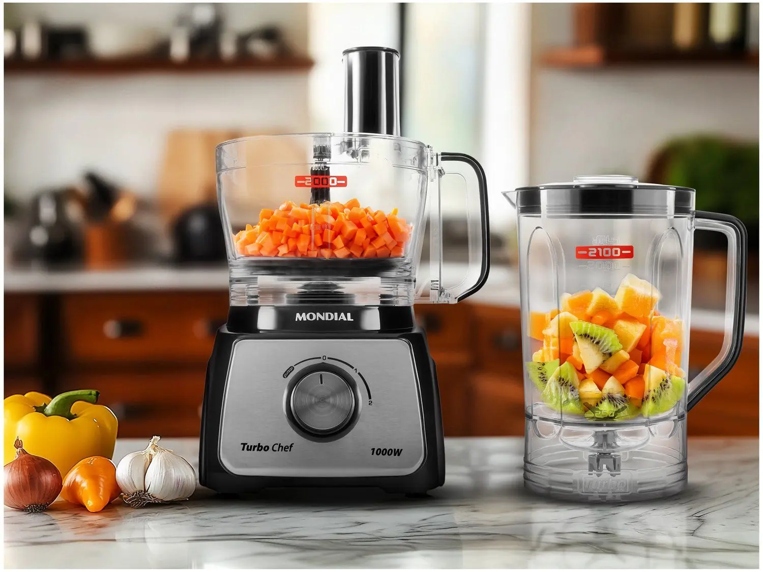 Receita de Galinhada Caseira: Arroz Soltinho e Frango Suculento 11 Multiprocessador de Alimentos Mondial Preto - Turbo Chef 5 Funções 1000W