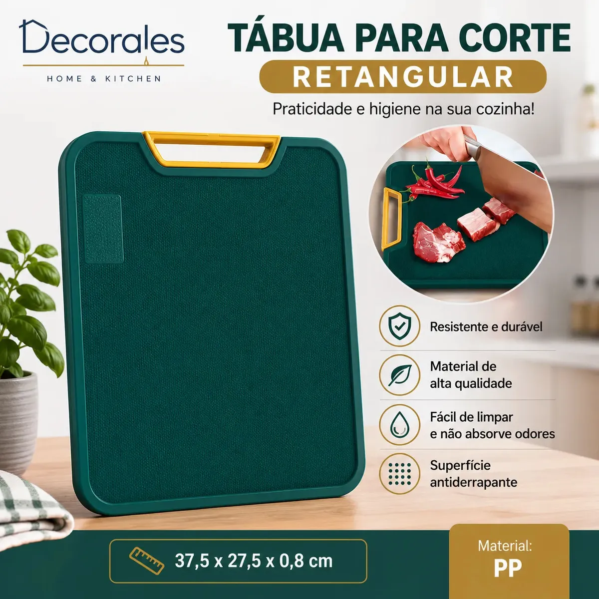 Tabua De Corte Antibacteriana 01 Casa das Tres Marias
